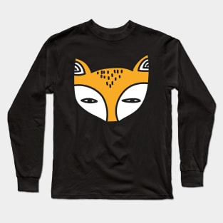 Fox illustration art design Long Sleeve T-Shirt